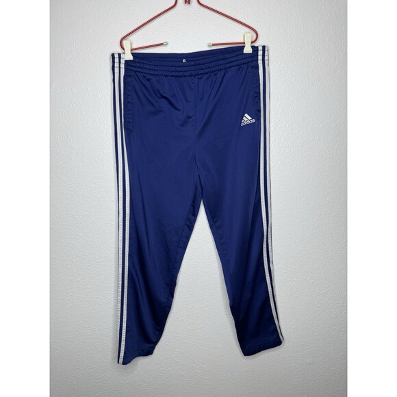 adidas Other - Vintage 90s Adidas Pants Mens M Blue Break Away Button Track 3 Stripes Baggy Y2K